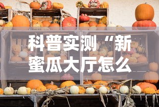 科普实测“新蜜瓜大厅怎么开挂”最新辅助详细教程