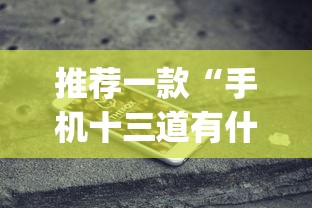 推荐一款“手机十三道有什么技巧	”(详细辅助脚本)