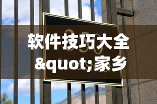 软件技巧大全 "家乡大贰可以作弊吗”(果然有透视挂)